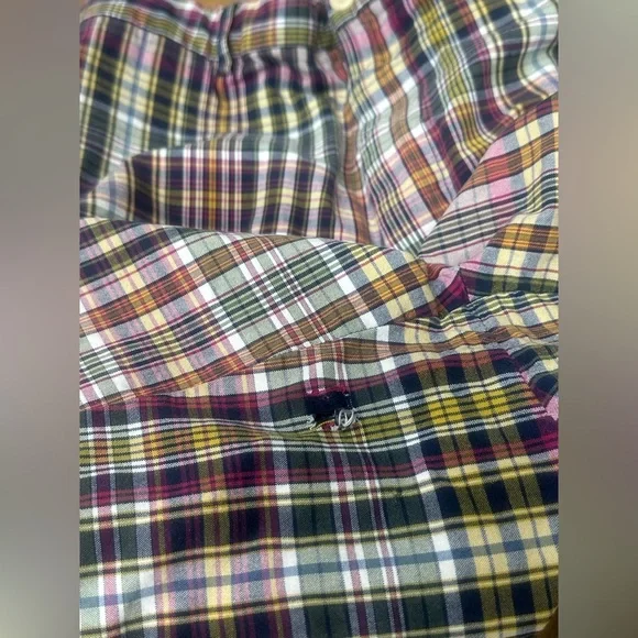 Vintage Polo Ralph Lauren Shorts Adult Multicolor Plaid  Preppy Mens 36‎ - Picture 7 of 7
